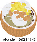 タイ料理「ココナツミルクアイス」のイラスト(斜め) 99234643
