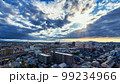 弥彦山の夕暮れ 99234966