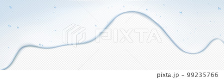 Realistic serum gel texture flow on transparent 99235766