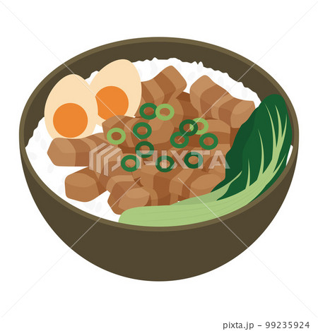 ルーロー飯のイラスト 99235924