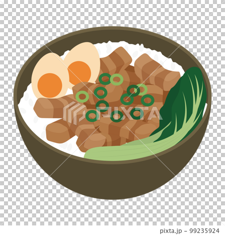 ルーロー飯のイラスト 99235924