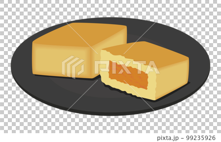 菠蘿蛋糕插畫 99235926