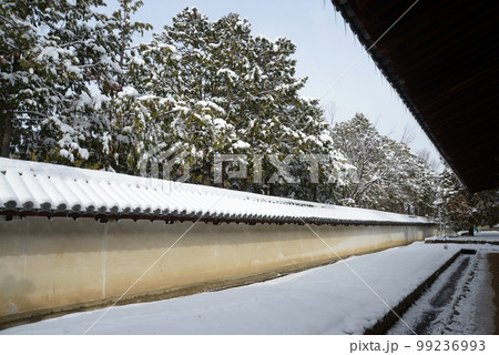 冬の東福寺 東司裏の土塀 京都市東山区 冬の東福寺 東司裏の土塀 京都市東山区 99236993