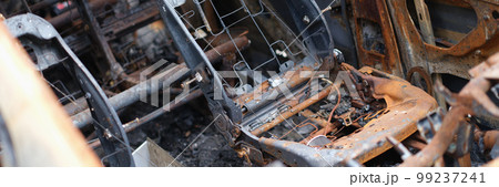 Burnt out passenger car damaged vehicles and auto insurance Burnt out passenger car damaged vehicles and auto insurance 99237241