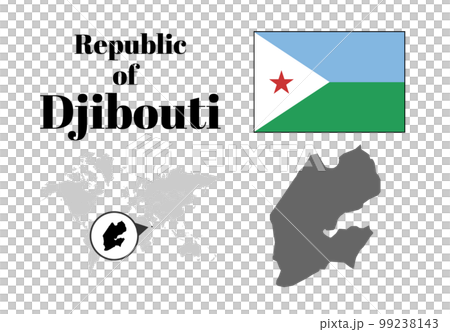 Djibouti flag/map/territory Djibouti flag/map/territory 99238143