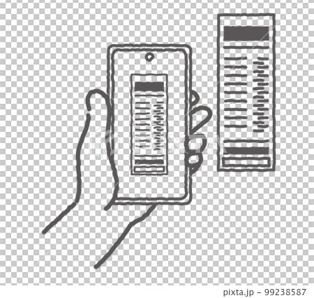 スマホでレシートを撮影する 99238587