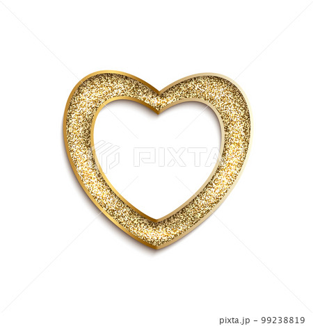 Abstract gold grain frame of heart shape with sand texture and metal smooth borders Abstract gold grain frame of heart shape with sand texture and metal smooth borders 99238819