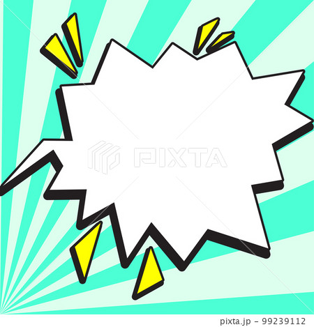 Comic Blank Speech Bubble With Copy Space And Colorful Doodles. Design Of Empty Template In Explosion Framework Representing Social Media Messaging And Connecting. Comic Blank Speech Bubble With Copy Space And Colorful Doodles. Design Of Empty Template In Explosion Framework Representing Social Media Messaging And Connecting. 99239112