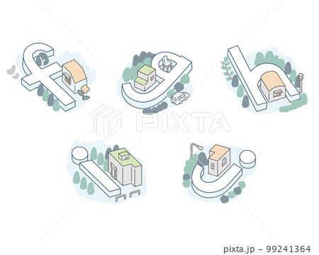 アルファベットのfghij 99241364