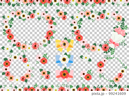 Normal version spring flower wreath frame set 99241609