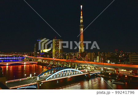 スカイツリーの夜景 99241796