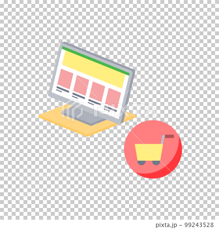 EC site shopping illustration EC site shopping illustration 99243528