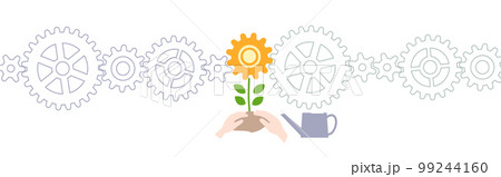 歯車の花で円滑に仲介 99244160