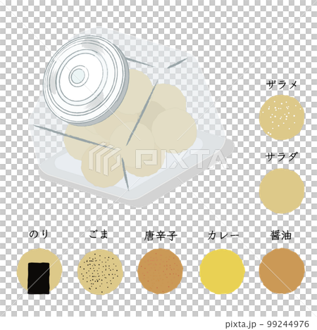 駄菓子のイラスト　おせんべい 99244976