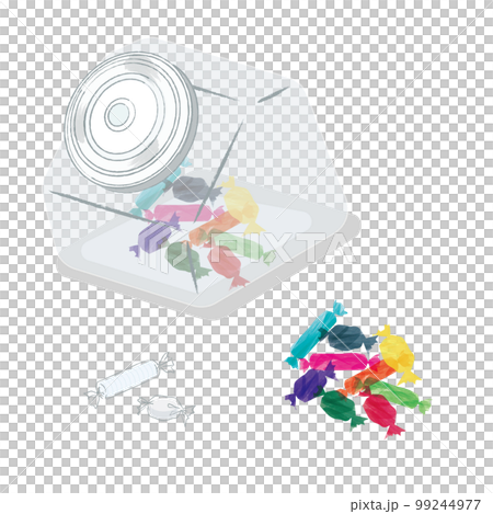 Candy illustration Ramune bottle 99244977