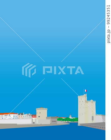 ラ・ロシェル　la　rochelle　フランス　france　シェーヌ塔　サン・二コラ塔 99245351
