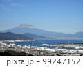 日本平から富士山と駿河湾　静岡県 99247152