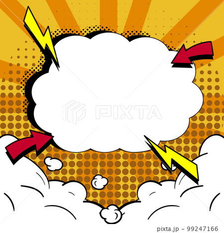 Comics Design Frames. Photo Frame Set With Explosion Bubbles For Add Collage, Funny Cute Comic Photos Collection For Promotion 99247166