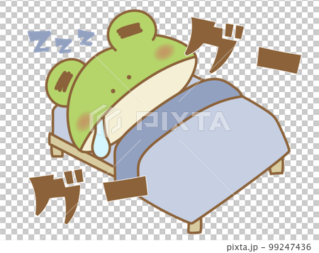 グーグーと眠るカエル オノマトペ グーグーと眠るカエル オノマトペ 99247436
