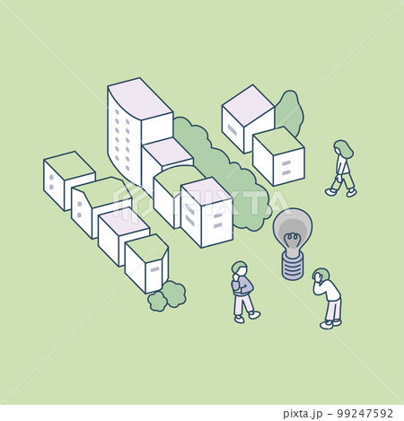 暗い街角。 暮らしの中で抱える問題 99247592