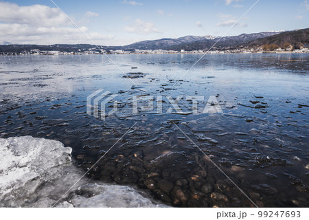 【ブリーチバイパス】湖畔を彷徨う氷片たち【諏訪湖】 99247693