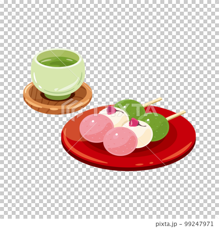 お茶　桜漬け　三色団子1 99247971
