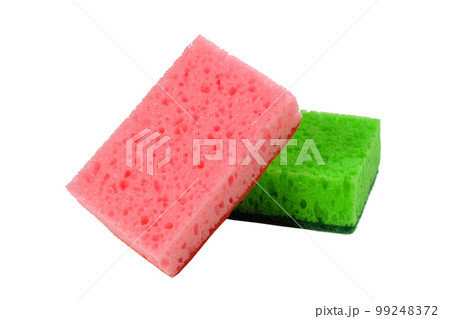Premium Photo  Two black sponges for washing dishes