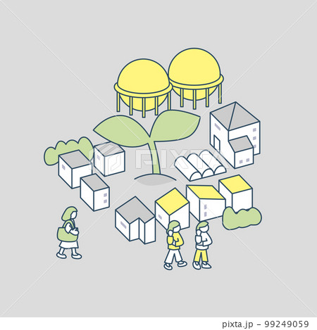 工場と植物。芽生えと悩み 工場と植物。芽生えと悩み 99249059