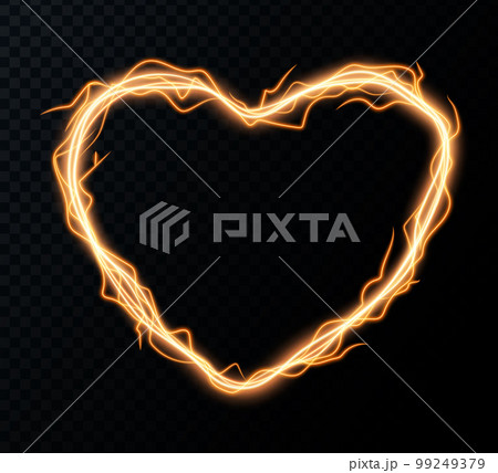 Heart lightning frames. Power energy sphere surrounded electrical lightnings vector background Heart lightning frames. Power energy sphere surrounded electrical lightnings vector background 99249379