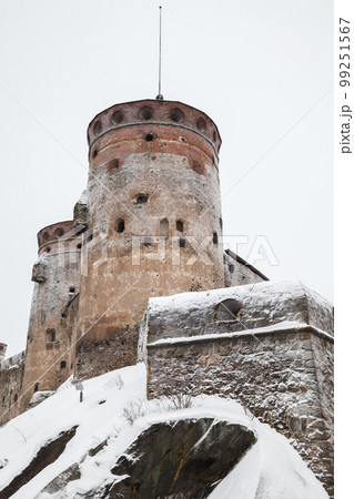 Olavinlinna fortress. 15th-century castle located in Savonlinna, Finland 99251567