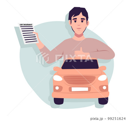 Car insurance coverage concept. Automobile protection, security, safety set. People protecting car with insurance and signing form with red auto. Car insurance coverage concept. Automobile protection, security, safety set. People protecting car with insurance and signing form with red auto. 99251624