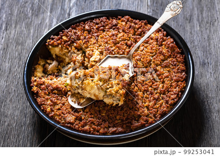 Tasty Bake with meat, mushrooms, cheese, onion 99253041