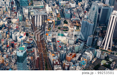 Aerial view of Shinjuku, Tokyo, Japan 99253501
