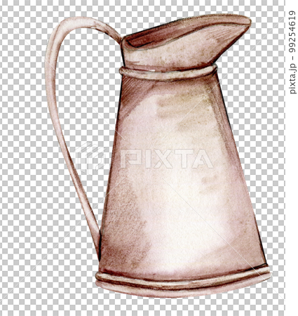 Hand painted watercolor rusty old element. An old rusty enamel element. Hand-drawn in watercolour on a white background. Perfect for wedding invitation, greetings card, posters,party decor. Hand painted watercolor rusty old element. An old rusty enamel element. Hand-drawn in watercolour on a white background. Perfect for wedding invitation, greetings card, posters,party decor. 99254619