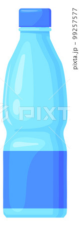 Mineral water bottle. Cartoon plastic container icon 99257577