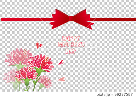 カーネーションの花 パターン柄生地風 グリーティングカード 母の日 カーネーションの花 パターン柄生地風 グリーティングカード 母の日 99257597