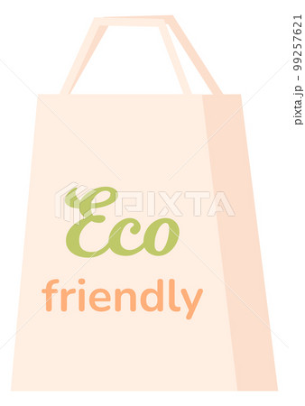 Eco friendly shopping bag. Reusable organic fabric 99257621