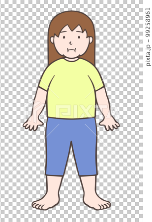 裸足の太った女性 裸足の太った女性 99258961
