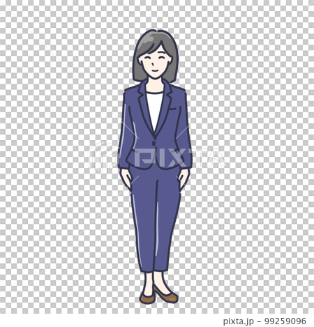 穿褲裝的女人全身圖解1 99259096