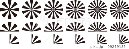 サンバースト光線のベクトルイラストセット サンバースト光線のベクトルイラストセット 99259183