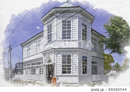 水彩画風 総社市まちかど郷土館 岡山県総社市 水彩画風 総社市まちかど郷土館 岡山県総社市 99260544