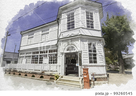 水彩画風　総社市まちかど郷土館　岡山県総社市 99260545