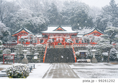 【栃木県足利市】雪の織姫神社 【栃木県足利市】雪の織姫神社 99261202