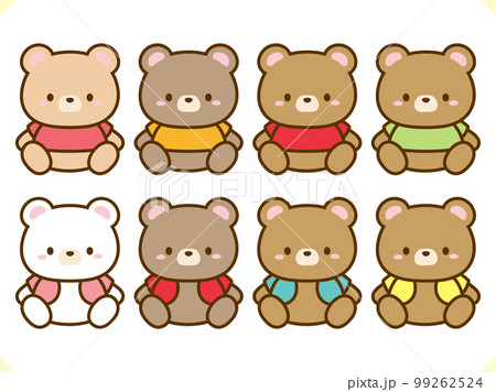 テディベアのイラスト素材セット 99262524