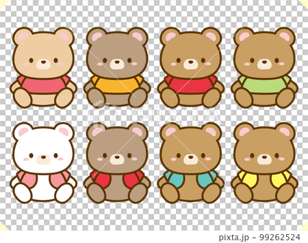 テディベアのイラスト素材セット 99262524