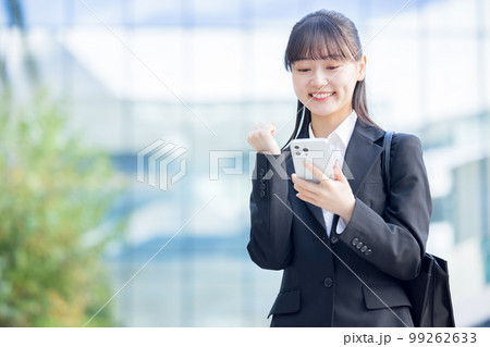 就活　女性のポートレート　撮影協力「LINK FOREST」 99262633