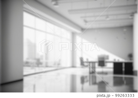 Blur background of empty modern office background . Workspace interior design white color . Blur background of empty modern office background . Workspace interior design white color . 99263333