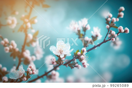 Floral flower spring abstract background of...のイラスト素材 [99265089] - PIXTA