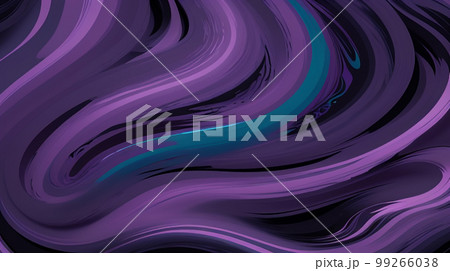 紫の液体状のテクスチャ　インクドロップ　液状 99266038