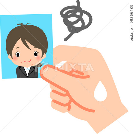 写真写りが悪い証明写真 99266439